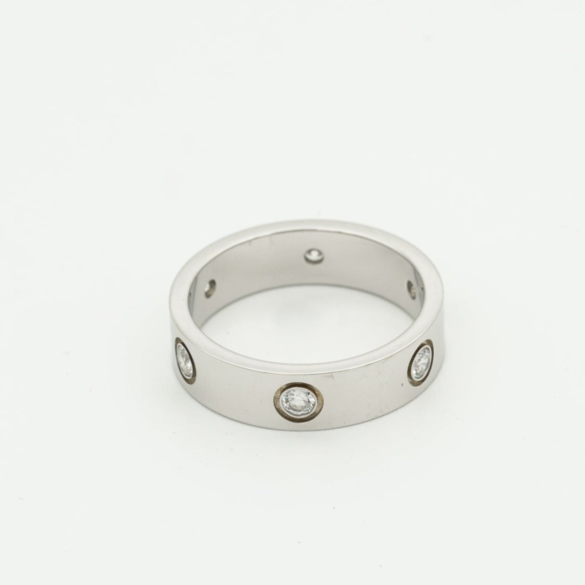 Mystic LOVE RING 5.5MM 6 DIAMONDS SILBER