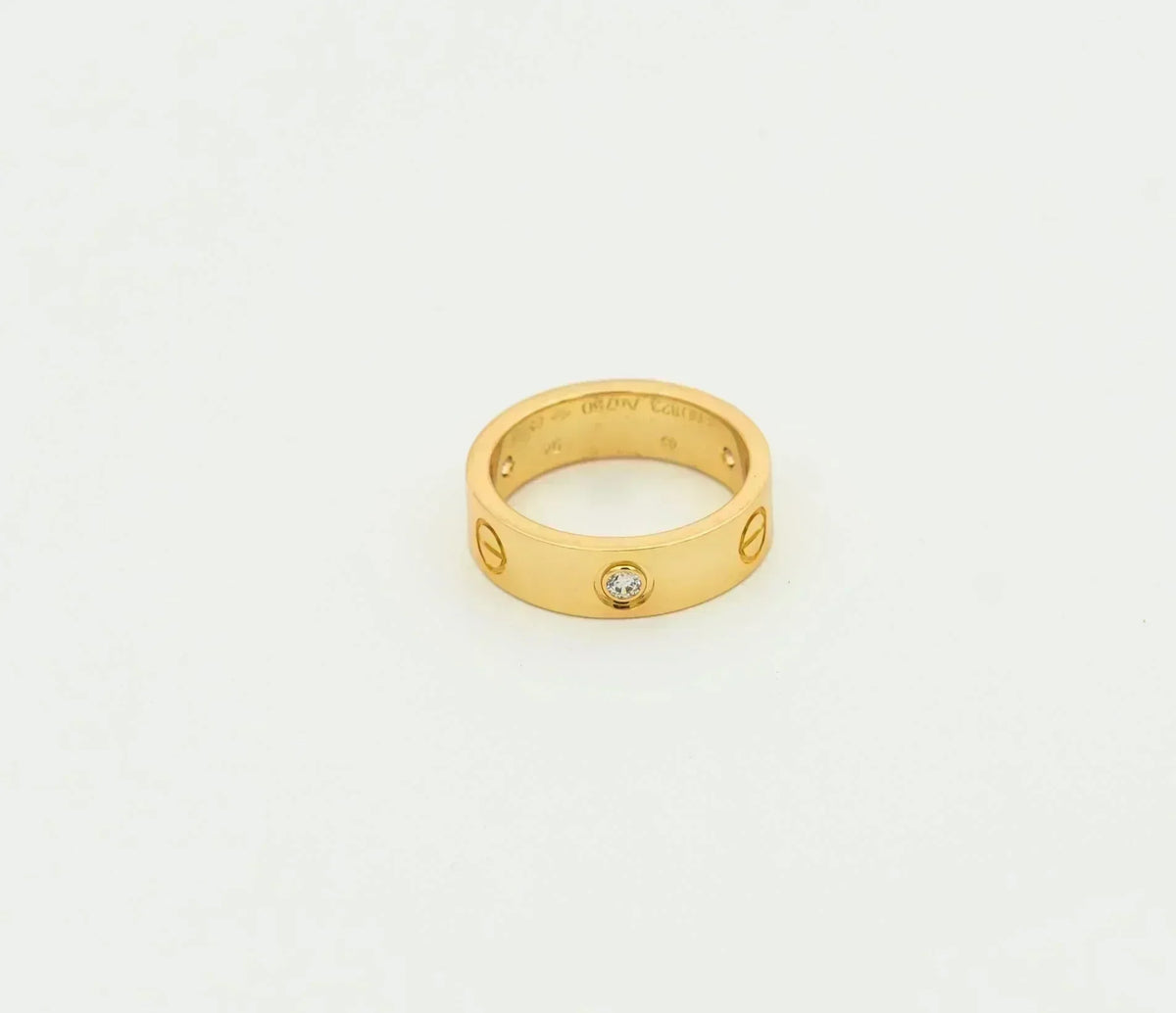 Mysitc LOVE RING 5.5MM 3 DIAMONDS GOLD