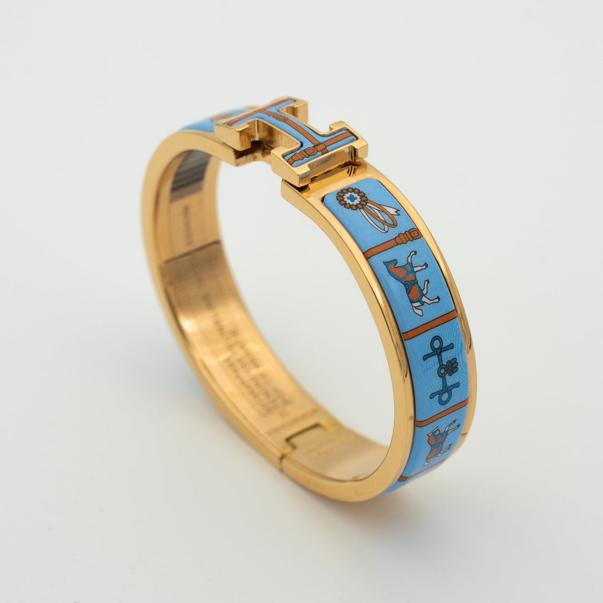 Mystic H ROSÉGOLD-ARMBAND BLAUE KERAMIK