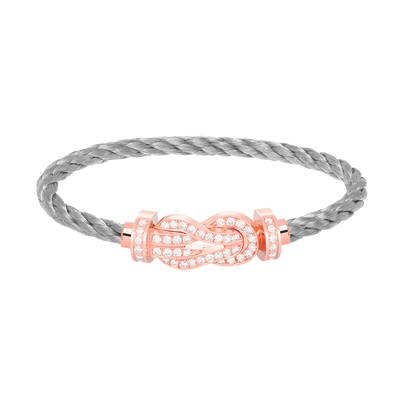 Mystic CHANCE GROSSE 8er SCHNALLE VOLLBESETZTES DIAMANTARMREIF ROSÉGOLD