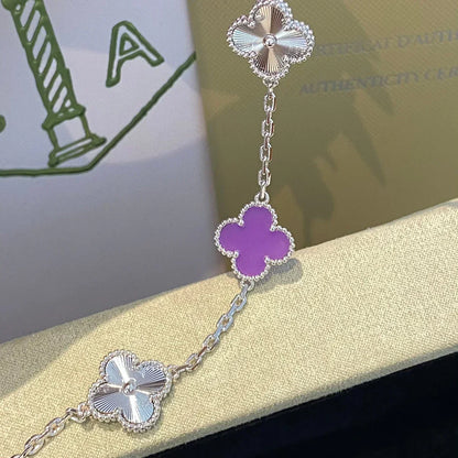 [Mysitc ]New  CLOVER 5 MOTIF VIOLET BRACELET COLLECTION