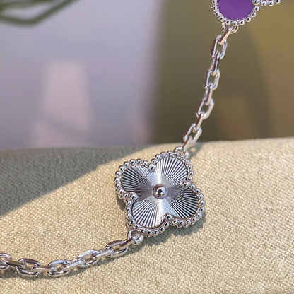 [Mysitc ]New  CLOVER 5 MOTIF VIOLET BRACELET COLLECTION