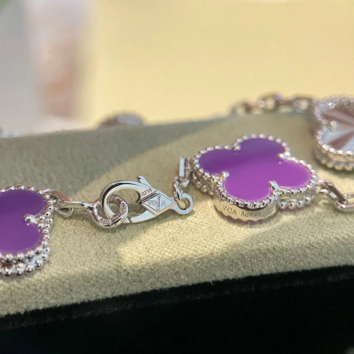 [Mysitc ]New  CLOVER 5 MOTIF VIOLET BRACELET COLLECTION