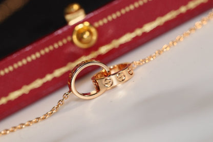 Mystic LOVE HALSKETTE ROSÉGOLD UND SILBER