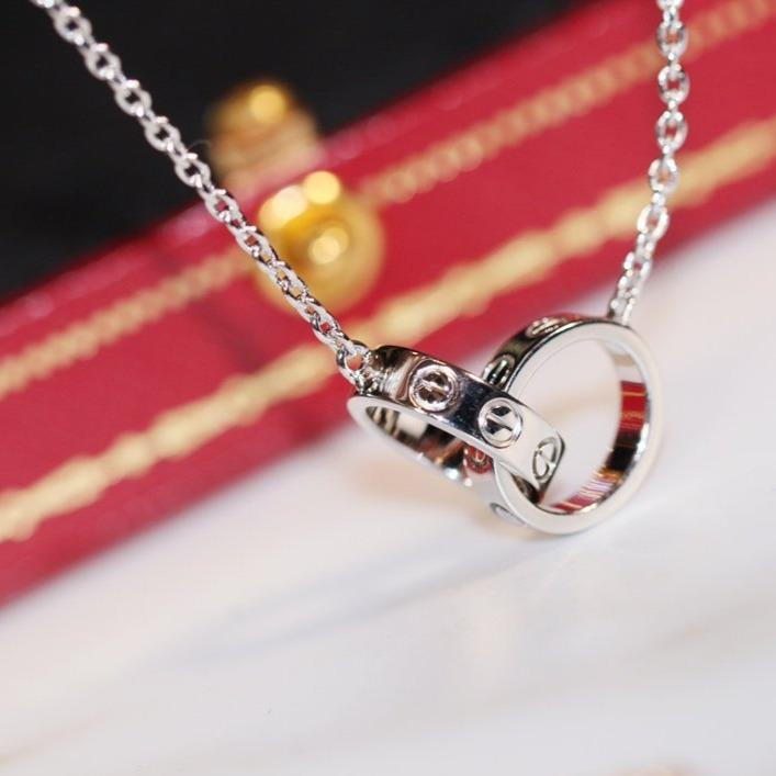 Mystic LOVE HALSKETTE ROSÉGOLD UND SILBER