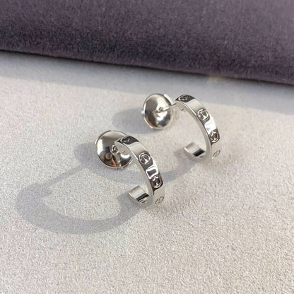 Mysitc LOVE EARRINGS 2.65MM SILVER