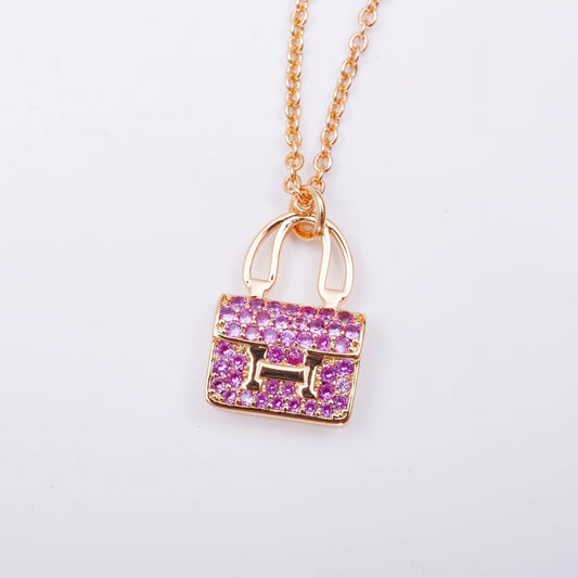 Mysitc CONSTANCE PEDANT PURPLE DIAMOND NECKLACE