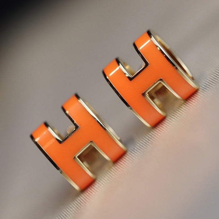 Mystic MINI POP H EARRINGS ORANGE