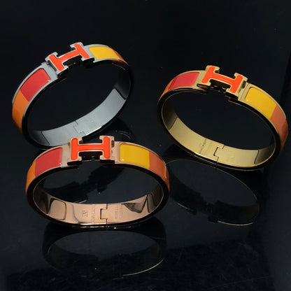 Mysitc H ARMBAND ORANGE REGENBOGEN KERAMIK