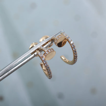 MYSTIC JUSTE イヤリング 12.75MM ピンクゴールド ダイヤモンド
