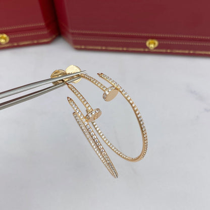 Mystische JUSTE OHRRINGE VOLL DIAMANTEN 1.8MM