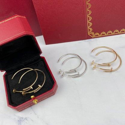 Mystische JUSTE OHRRINGE VOLL DIAMANTEN 1.8MM