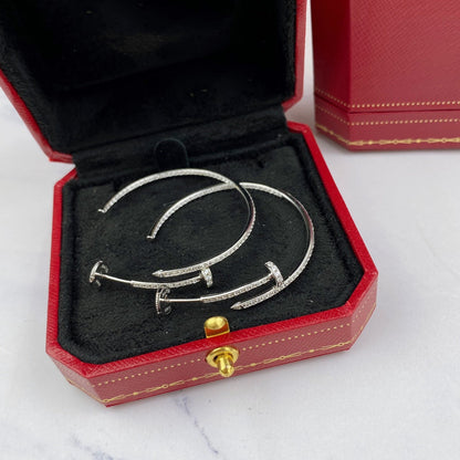 Mystische JUSTE OHRRINGE VOLL DIAMANTEN 1.8MM