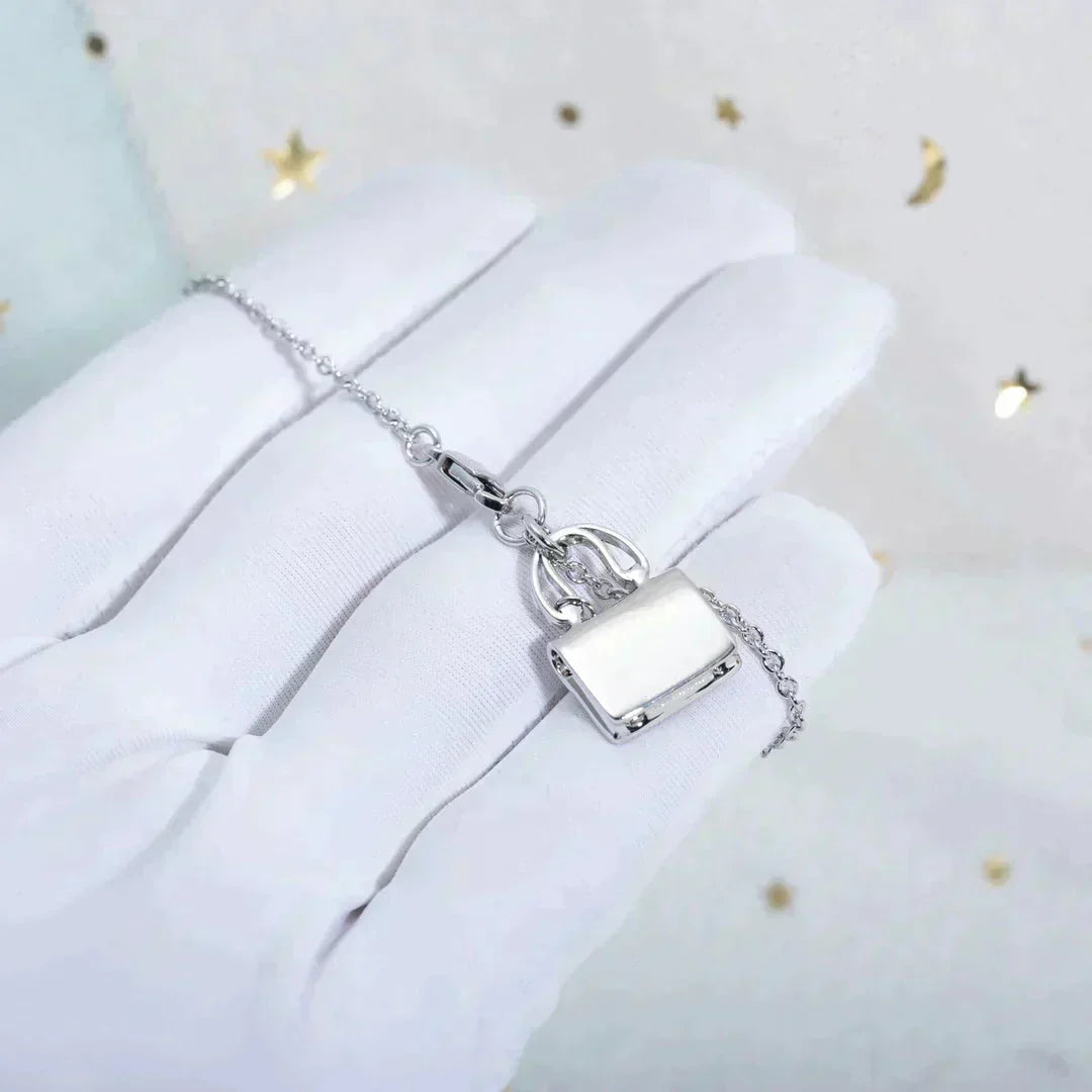 Mystische AMULETT-ANHÄNGER-Halskette aus Silber