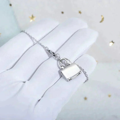 Mystische AMULETT-ANHÄNGER-Halskette aus Silber