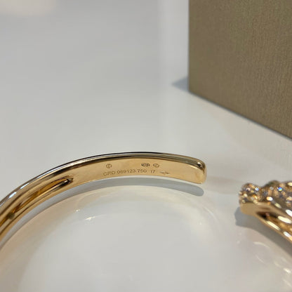 Mysitc PANTHERE GOLD DIAMOND OPEN BRACELET