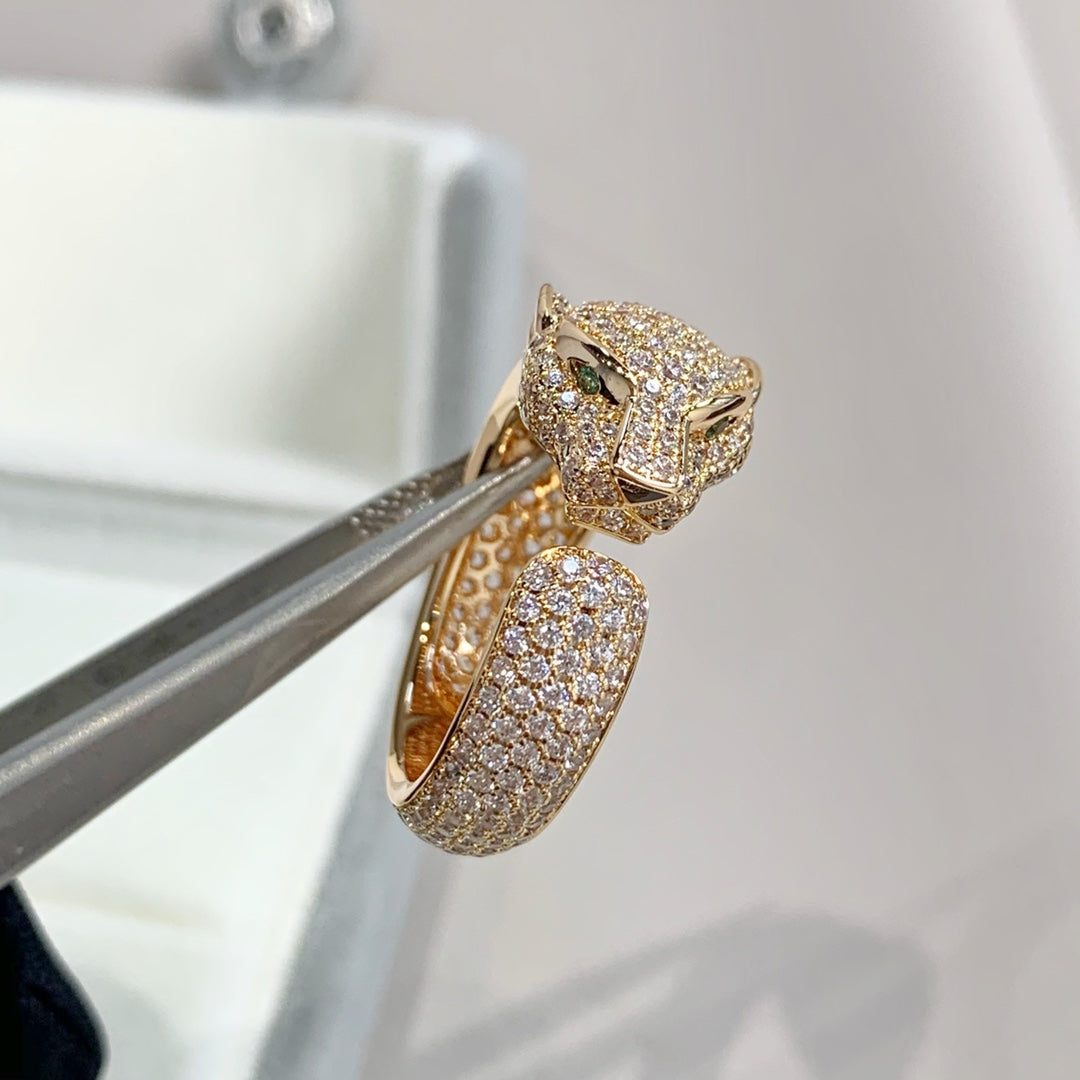Mysitc PANTHERE PINK GOLD DIAMOND RING