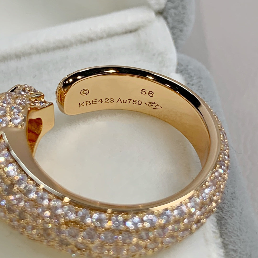 Mysitc PANTHERE PINK GOLD DIAMOND RING