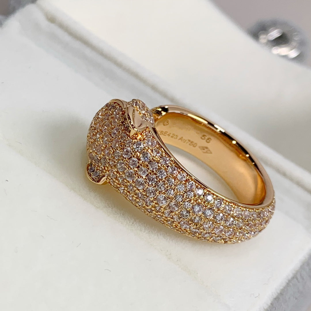 Mysitc PANTHERE PINK GOLD DIAMOND RING