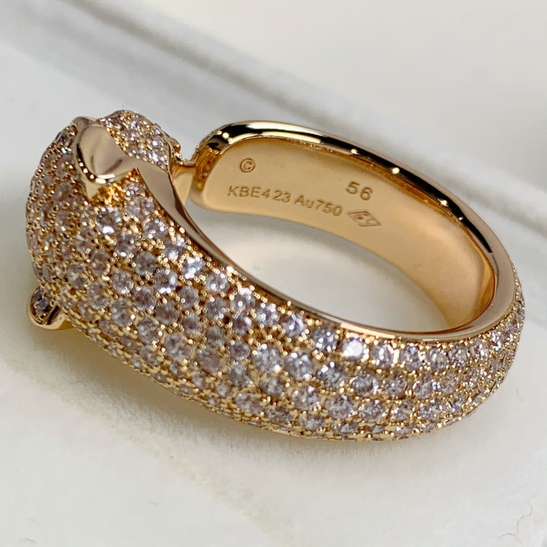 Mysitc PANTHERE PINK GOLD DIAMOND RING