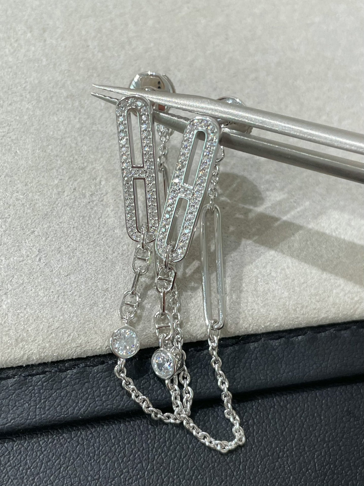 Mystic CHAINE CHAOS DIAMOND DROP OHRRINGE