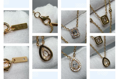 [Mystic ]MY TWIN 2 ROW DIAMOND NECKLACE