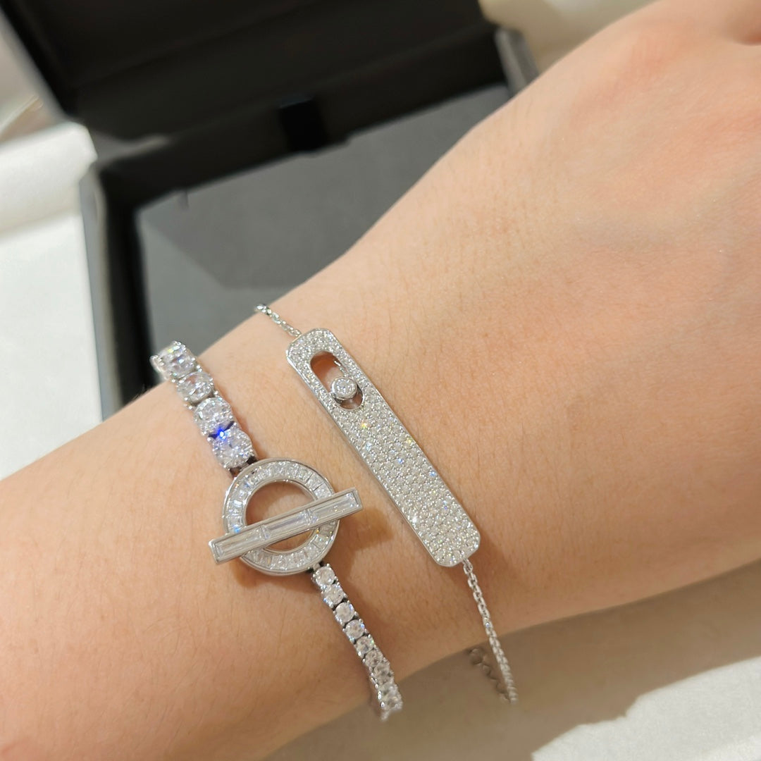 [Mystic ]MOVE CLASSIQUE DIAMOND PAVED BRACELET