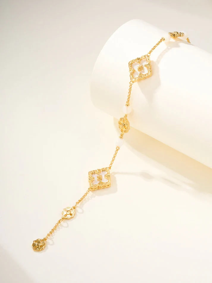 [Mystic]B.C.L ENAMELED Three-Flower Bracelet£¨Trumpet)
