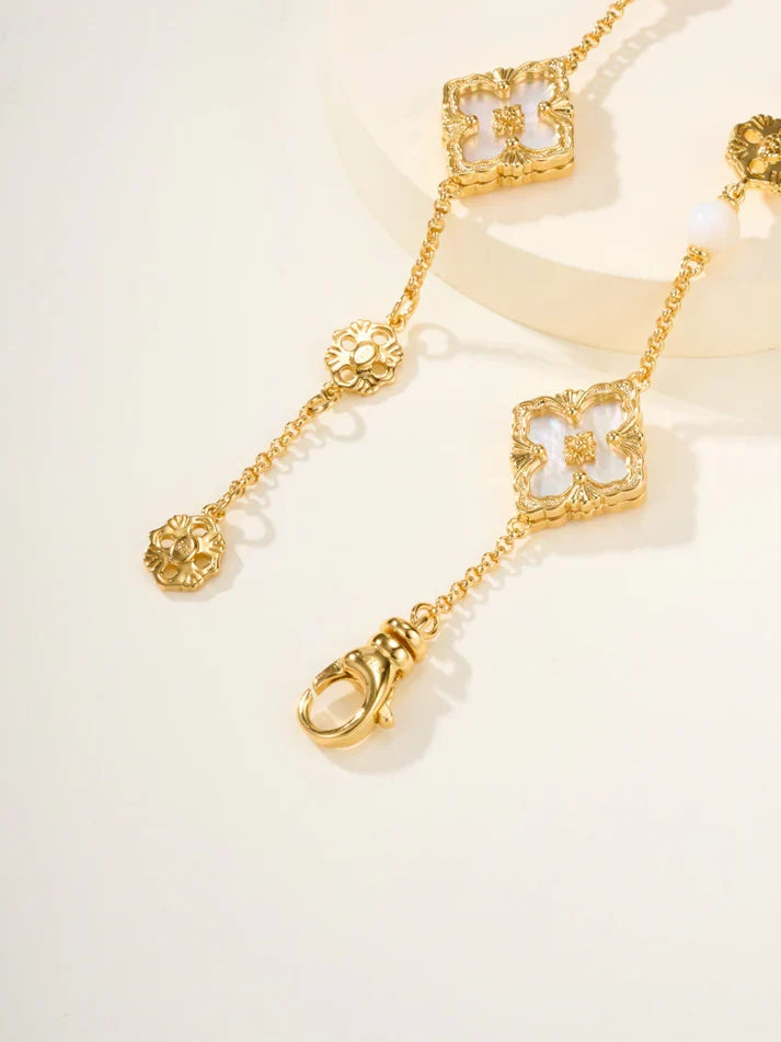 [Mystic]B.C.L ENAMELED Three-Flower Bracelet£¨Trumpet)