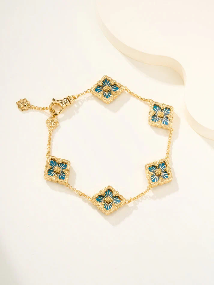 [Mystic]B.C.L ENAMELED Five-Flower Bracelet£¨Various Colors)