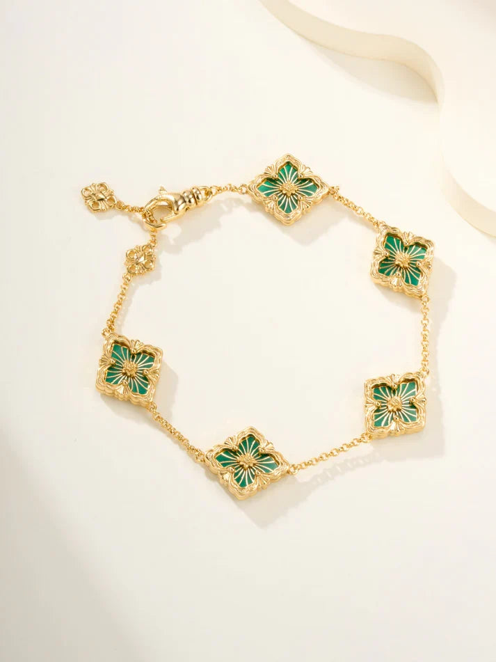 [Mystic]B.C.L ENAMELED Five-Flower Bracelet£¨Various Colors)