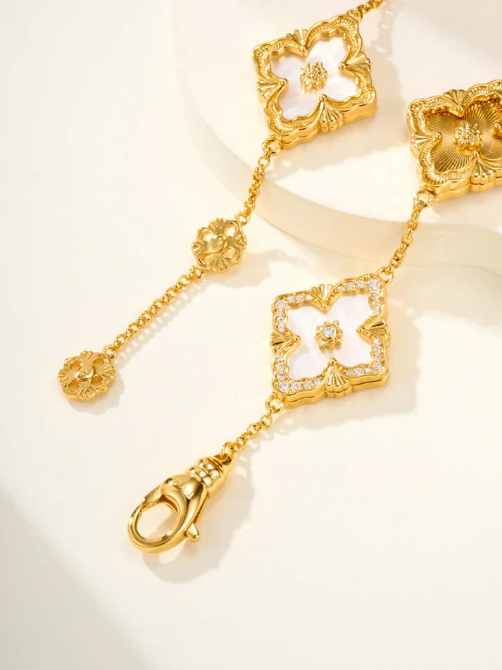 [Mystic]B.C.L ENAMELED Five-Flower Bracelet£¨Various Colors) BIG SIZE