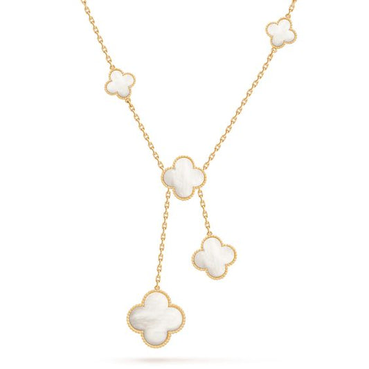 Mysitc CLOVER MOTHER OF PEARL NECKLACE 6 MOTIF