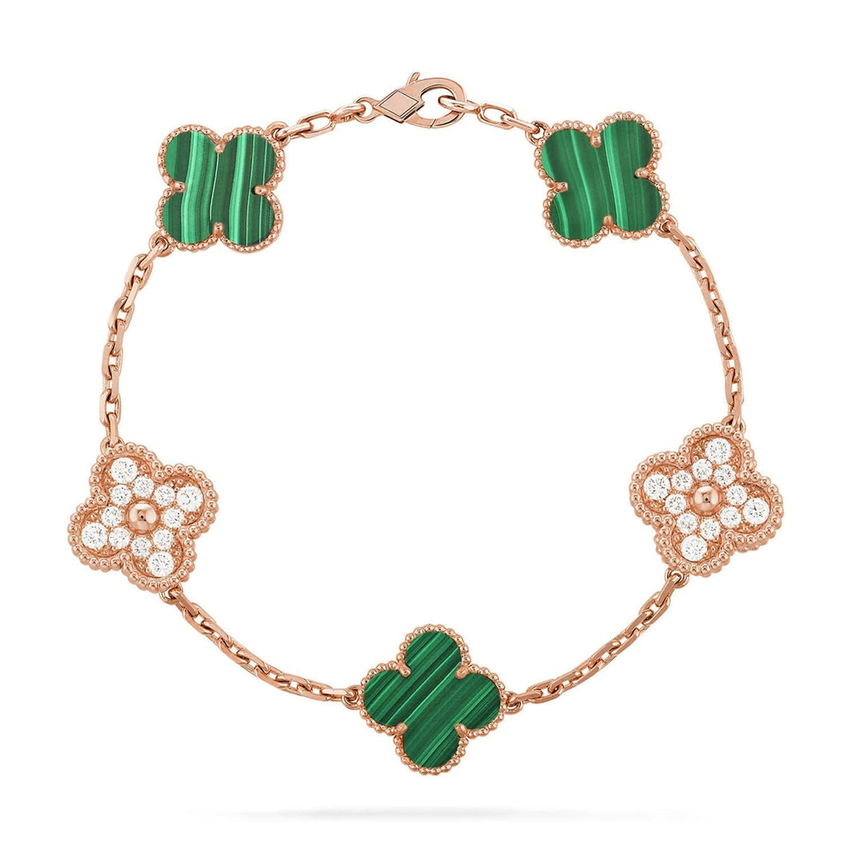 [Mysitc ]Neue KLEE 5 MOTIV MALACHIT ARMREIF KOLLEKTION