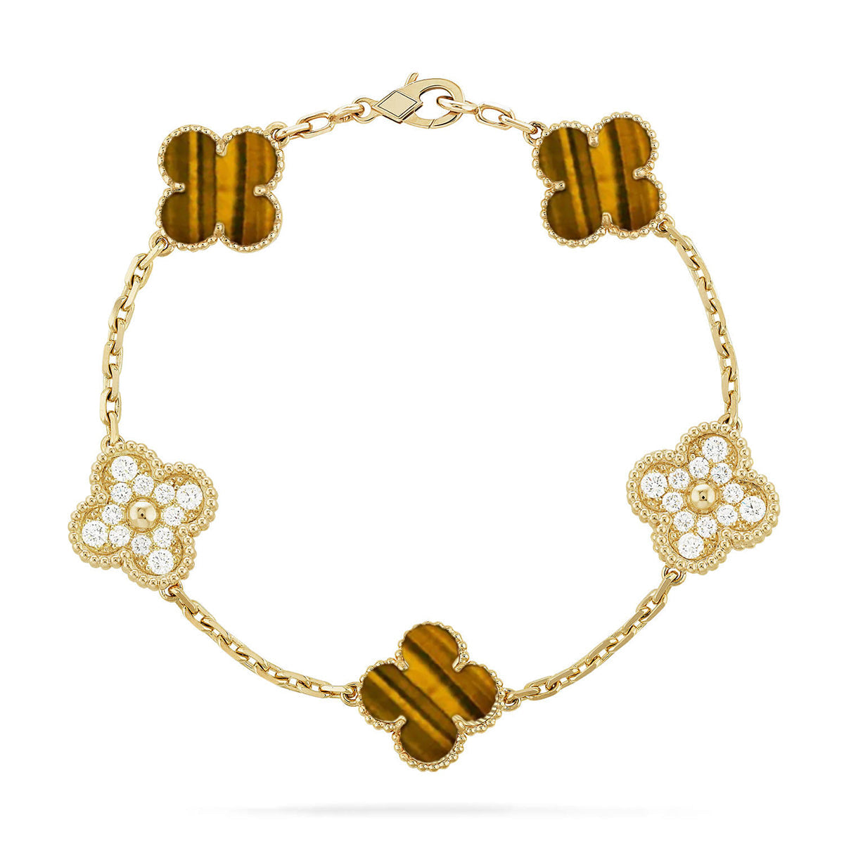 [Mystisch] NEUE ARMBANDKOLLEKTION CLOVER 5 MOTIFS TIGER EYE