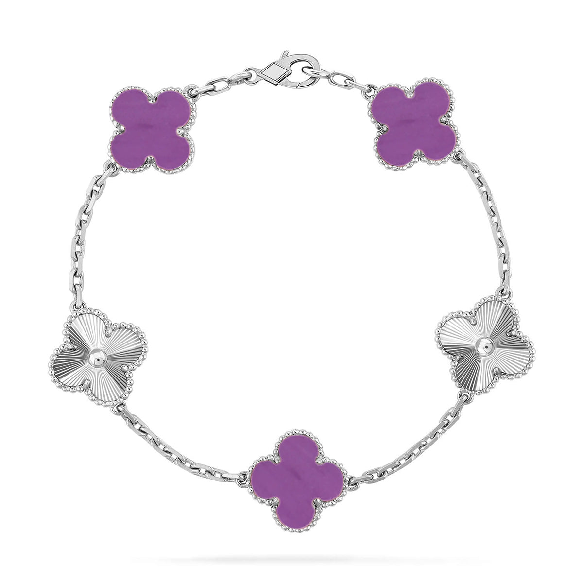 [Mysitc ]New  CLOVER 5 MOTIF VIOLET BRACELET COLLECTION