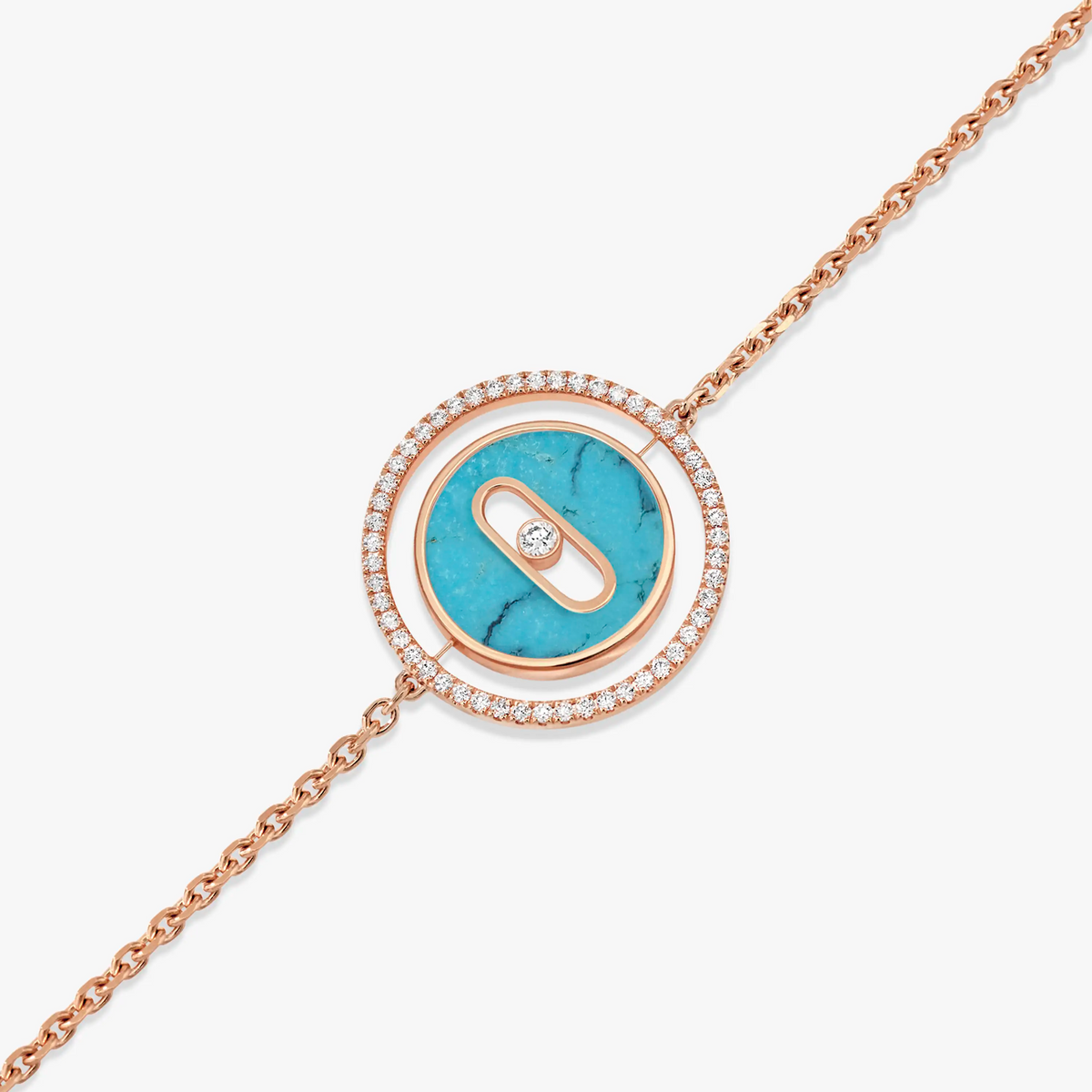 [Mystic ]Mystic  MOVE TURQUOISE PINK GOLD DIAMOND BRACELET