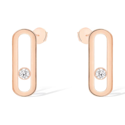 [Mystic ]MOVE UNO SMALL 1 DIAMOND EARRINGS