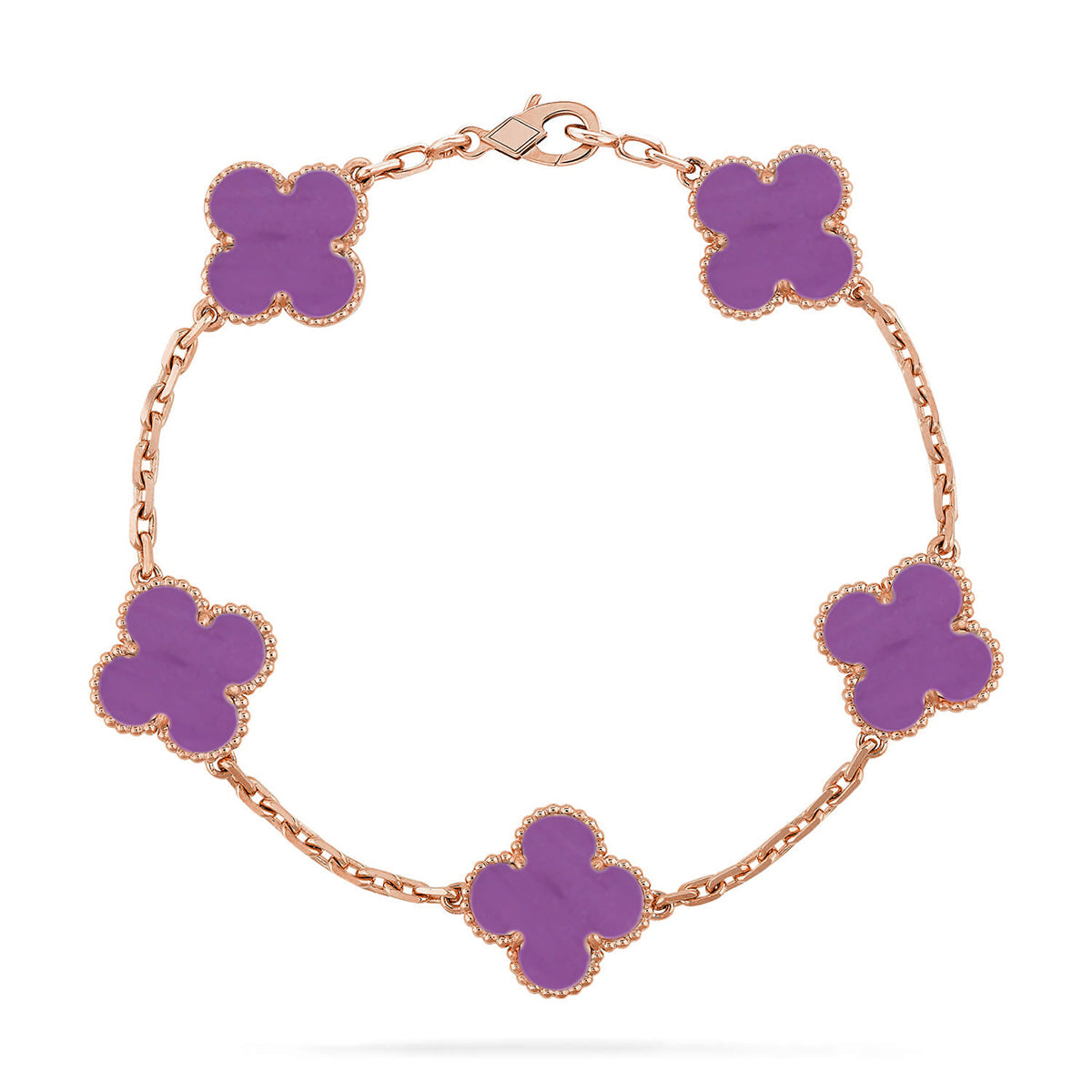[Mysitc ]New  CLOVER 5 MOTIF VIOLET BRACELET COLLECTION