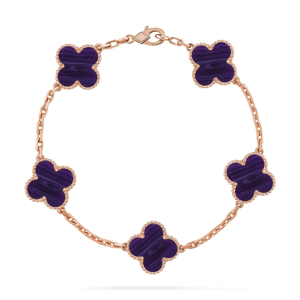 [Mystic ]Neue CLOVER 5 MOTIV LILA STREIFEN ARMBANDKOLLEKTION