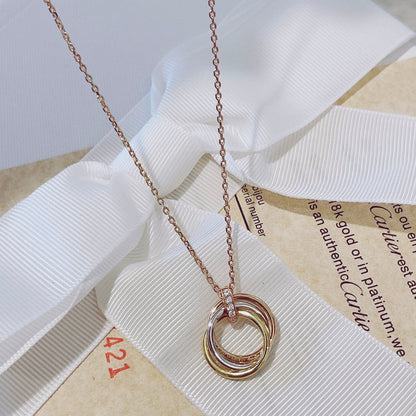 Mystic TRINITY HALSKETTE GOLD DIAMANTEN