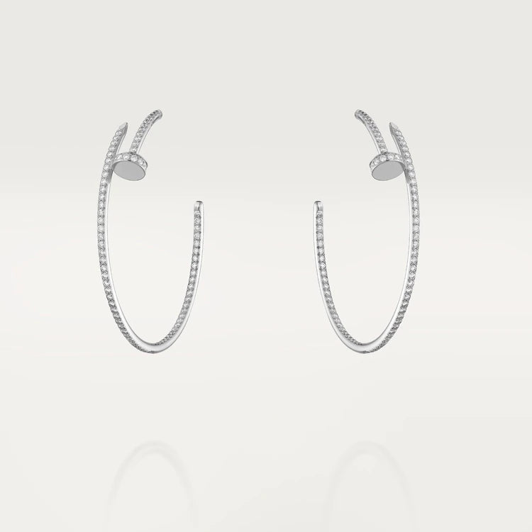 Mystische JUSTE OHRRINGE VOLL DIAMANTEN 1.8MM