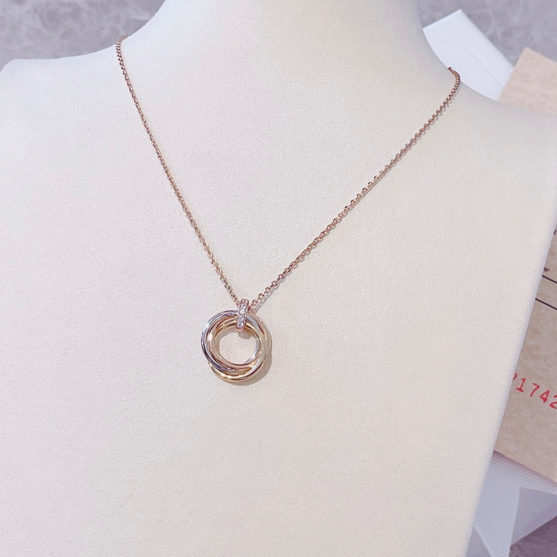 Mystic TRINITY HALSKETTE GOLD DIAMANTEN