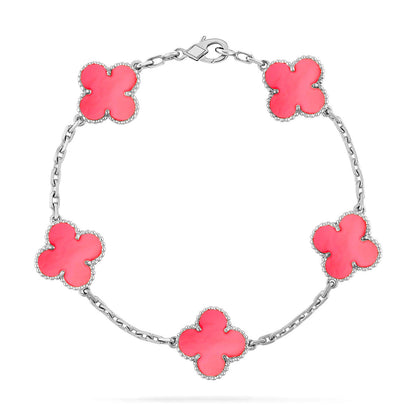 [Mysitc ]Neue ARMBAND-KOLLEKTION CLOVER 5 MOTIFS PINK MOP