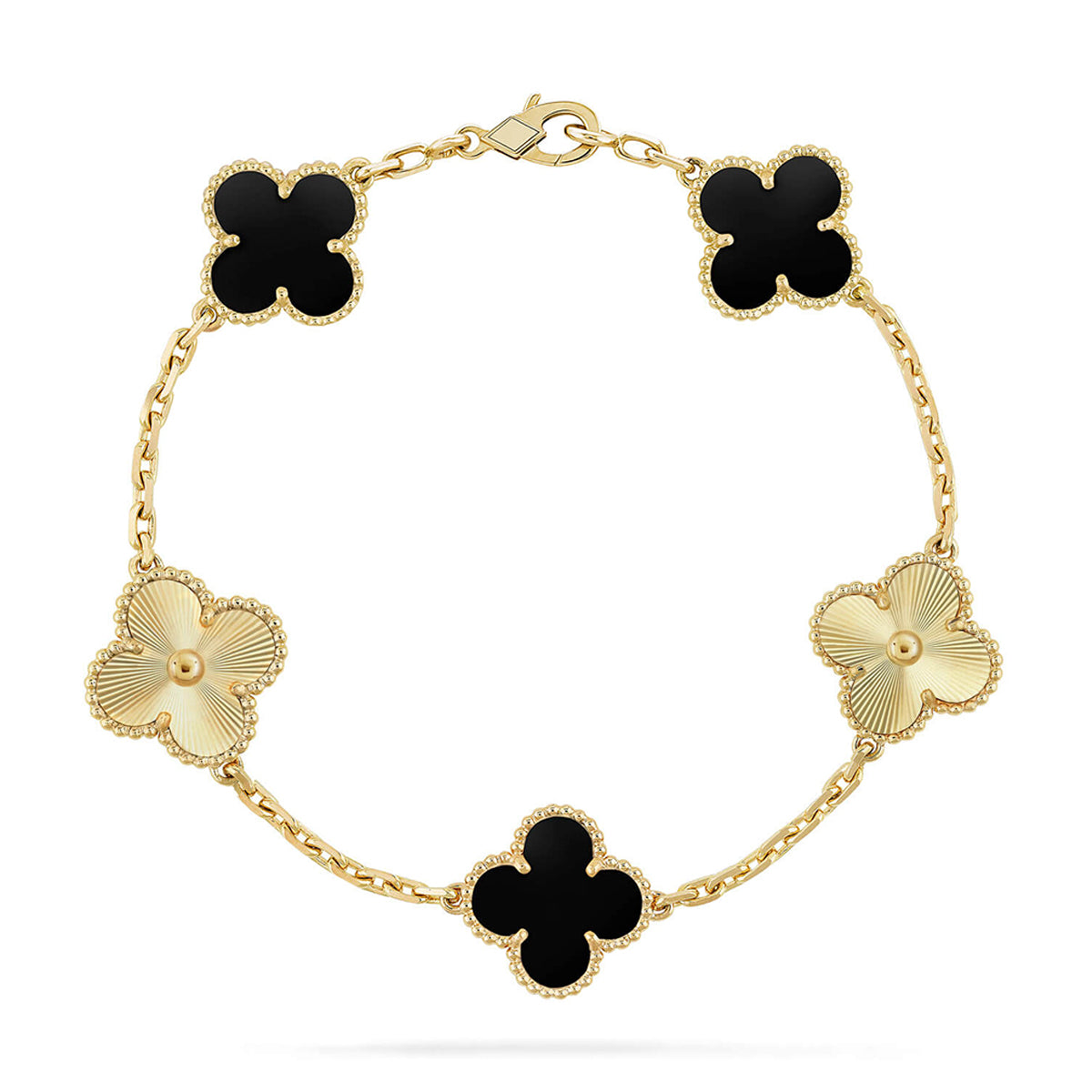 [Mysitc ]NEUE CLOVER 5 MOTIF ONYX ARMBAND KOLLEKTION