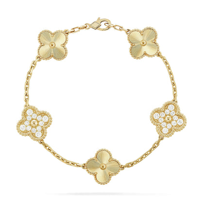 [Mysitc ]New  CLOVER 5 MOTIF LASER BRACELET COLLECTION