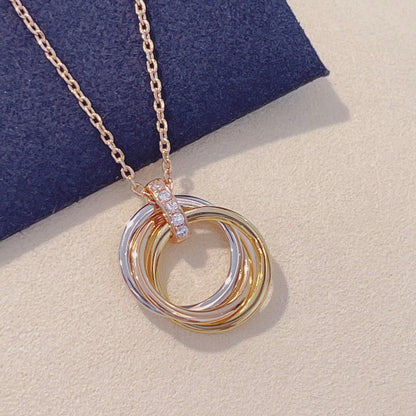 Mystic TRINITY HALSKETTE GOLD DIAMANTEN