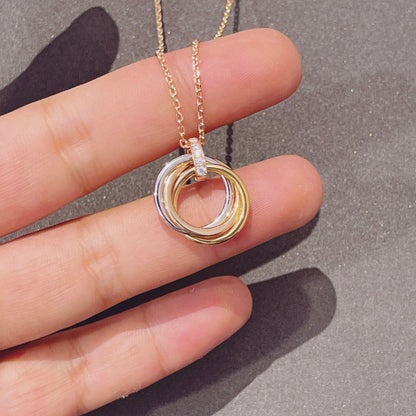 Mystic TRINITY HALSKETTE GOLD DIAMANTEN