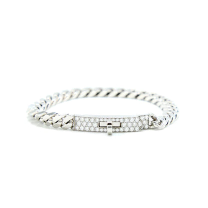 Mysitc KELLY CHAIN SILVER DIAMOND BRACELET