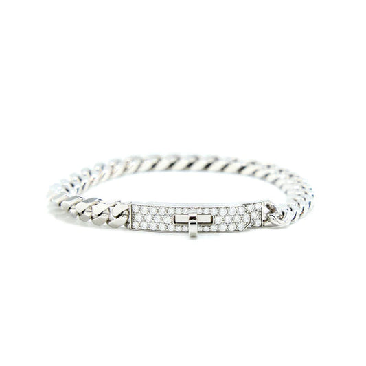 Mysitc KELLY CHAIN SILVER DIAMOND BRACELET